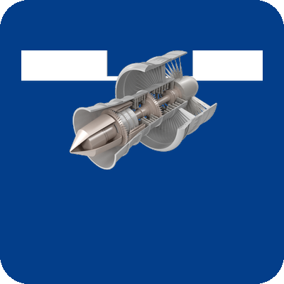 Jet engine cutaway – Aircraft Parts Supply